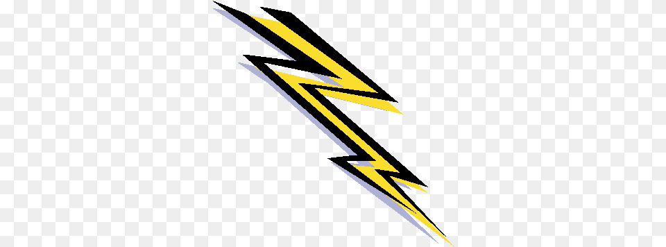 Cartoon Lightning Bolt Transparent Lightning Bolt Clipart Gif, Blade, Dagger, Knife, Weapon Free Png