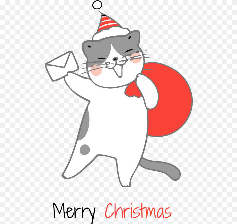 Cartoon Line Christmas For Party Animal Merry Christmas, Clothing, Hat, Baby, Person Free Png Download