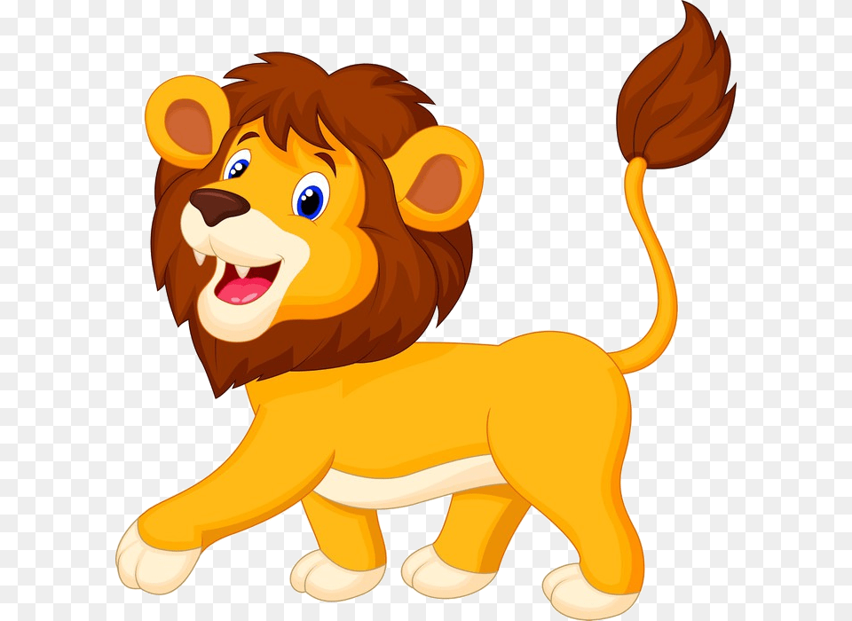 Cartoon Lion, Animal, Mammal, Wildlife Free Png