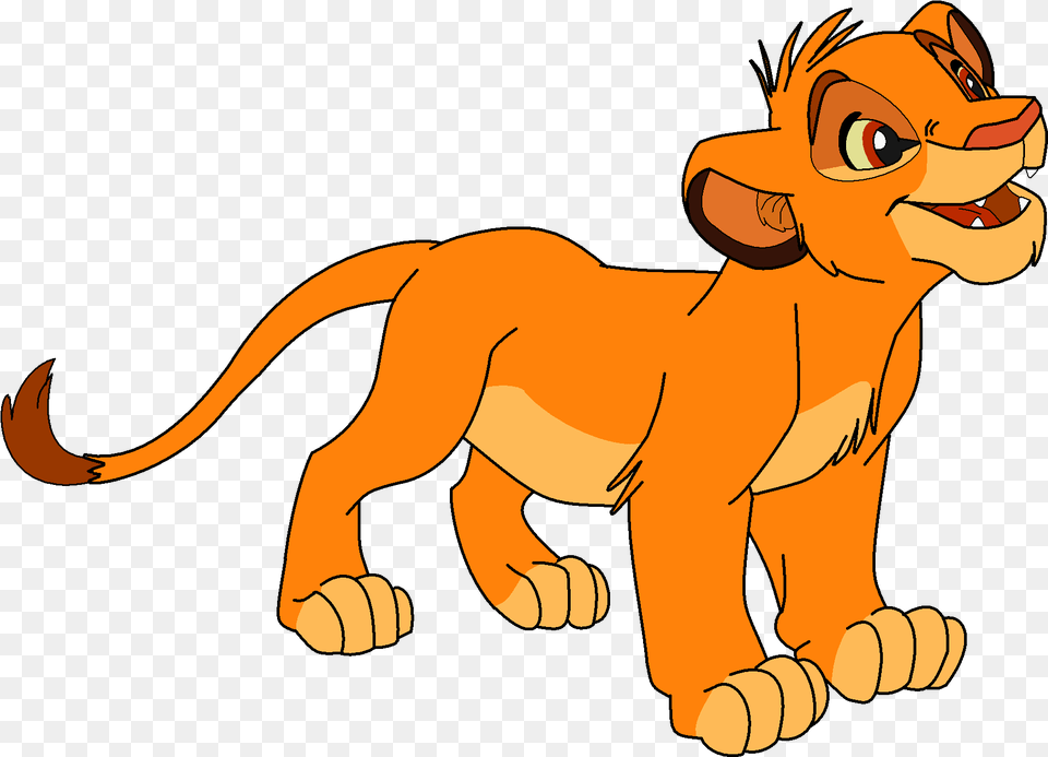Cartoon Lion Cub Pluspng Lion King Simba Base, Animal, Mammal, Wildlife, Baby Free Transparent Png