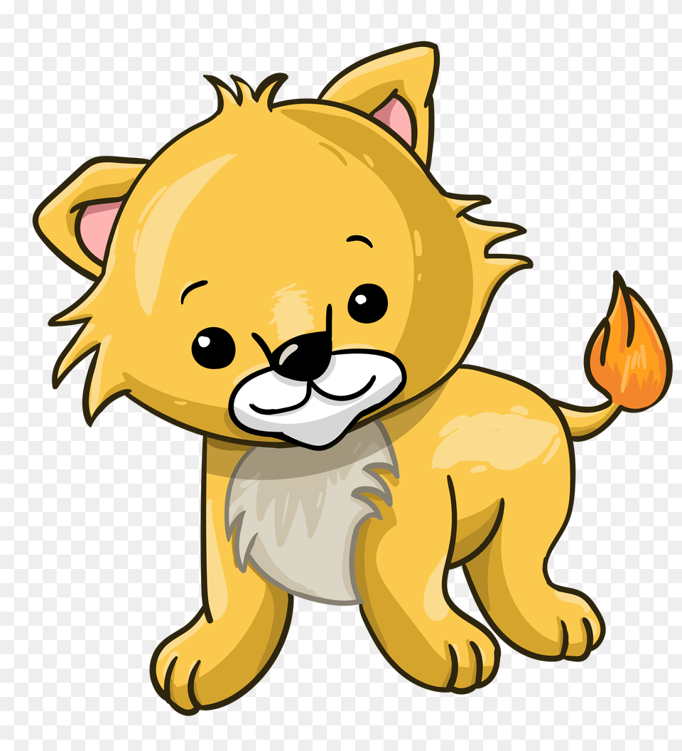 Cartoon Lion Cub Vectors For Free Transparent Png