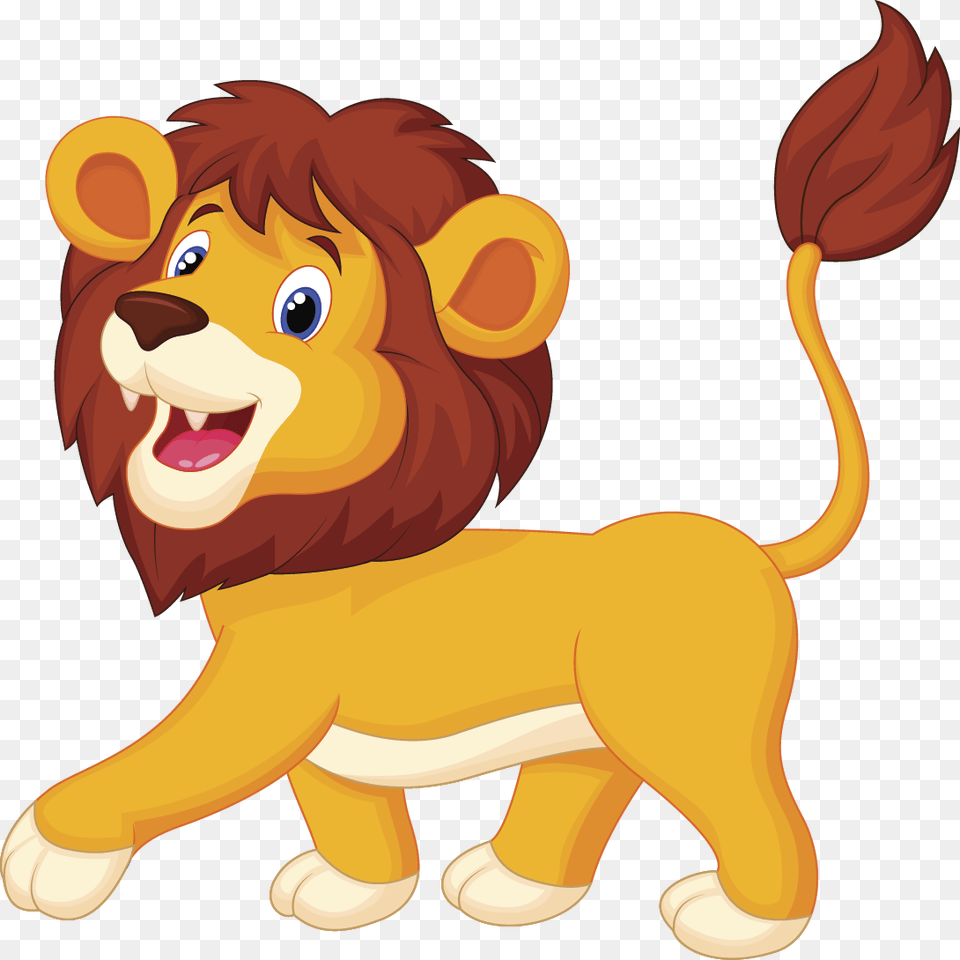 Cartoon Lion Graphic Freeuse Download Cartoon Lion Background, Animal, Mammal, Wildlife, Bear Free Transparent Png