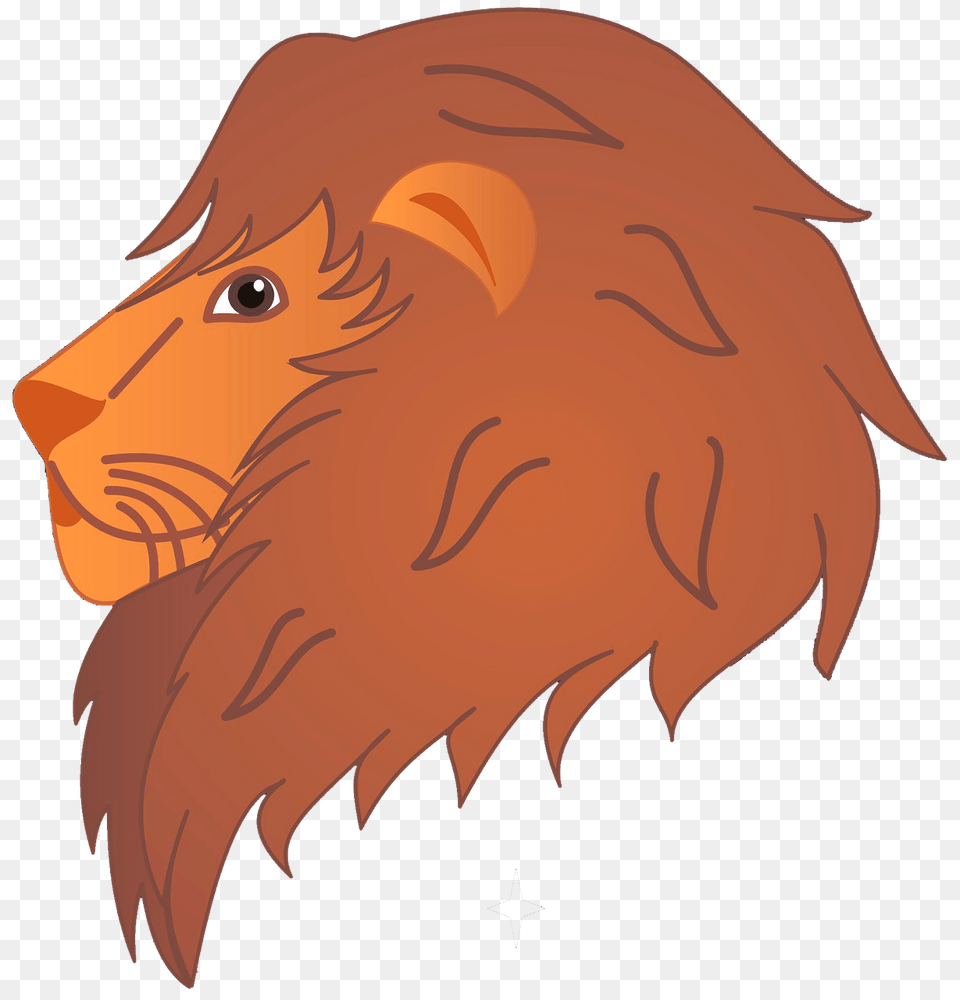 Cartoon Lion Head Clipart, Animal, Mammal, Wildlife, Fish Png Image