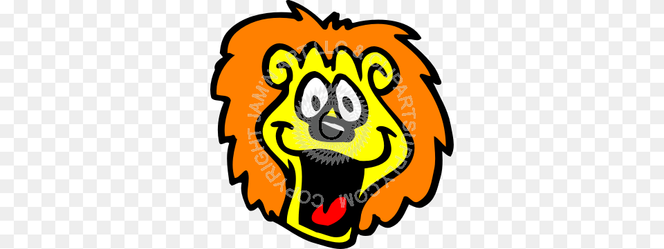 Cartoon Lion Head In Color, Animal, Bear, Mammal, Wildlife Free Png Download