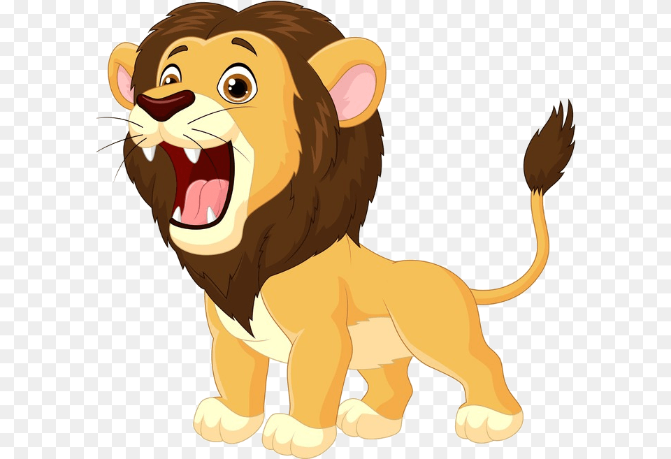 Cartoon Lion Roaring, Animal, Mammal, Wildlife, Elephant Free Png Download
