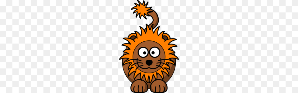 Cartoon Lion With Orange Mane Clip Art, Baby, Person, Face, Head Free Png Download