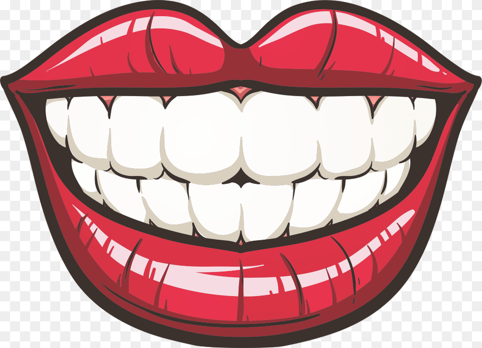 Cartoon Lips With Teeth, Body Part, Mouth, Person, Clothing Png Image