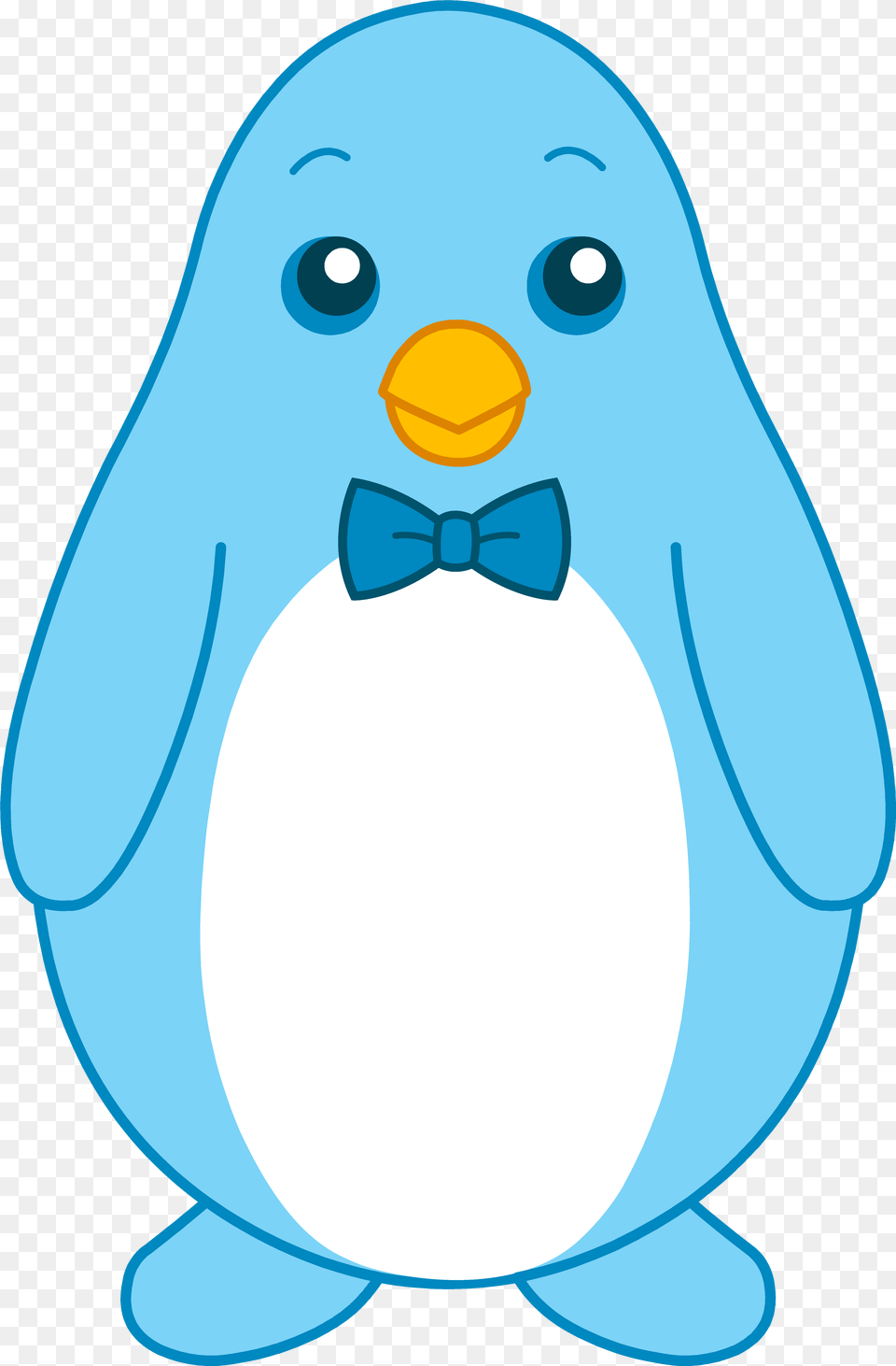 Cartoon Little Blue Penguin With Bow Tie Cartoon Little Blue Penguin, Accessories, Formal Wear, Animal, Bird Free Transparent Png