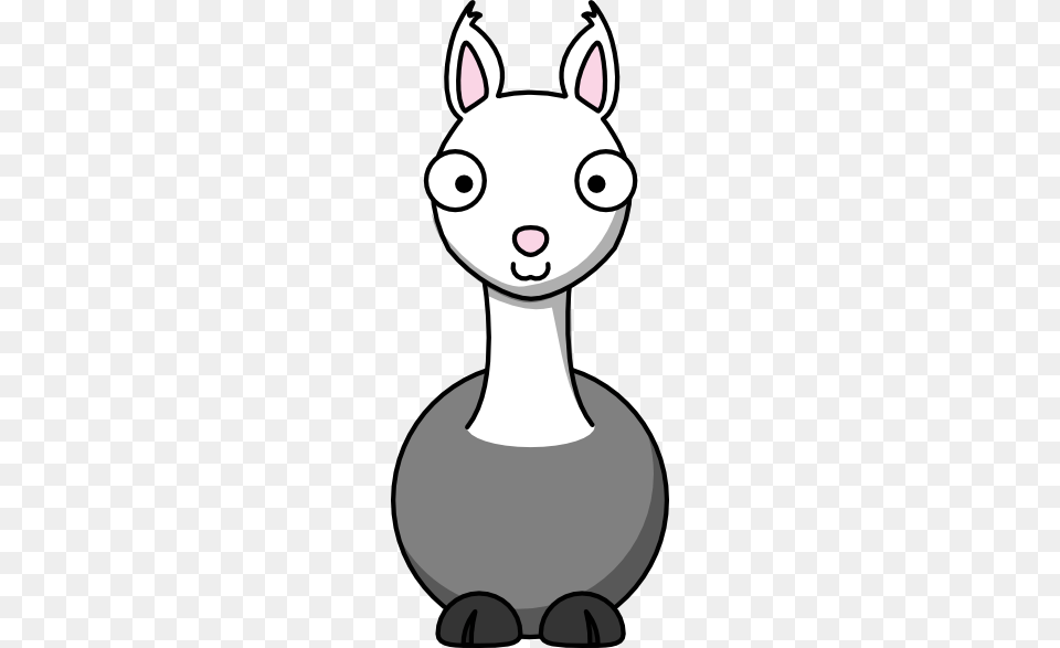 Cartoon Llama Clip Art Vector, Stencil, Animal, Deer, Mammal Png Image