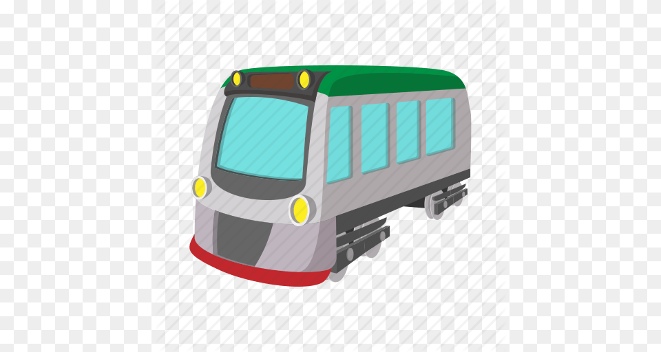 Cartoon Locomotive Rail Track Train Transport Transportation, Van, Vehicle, Moving Van Png