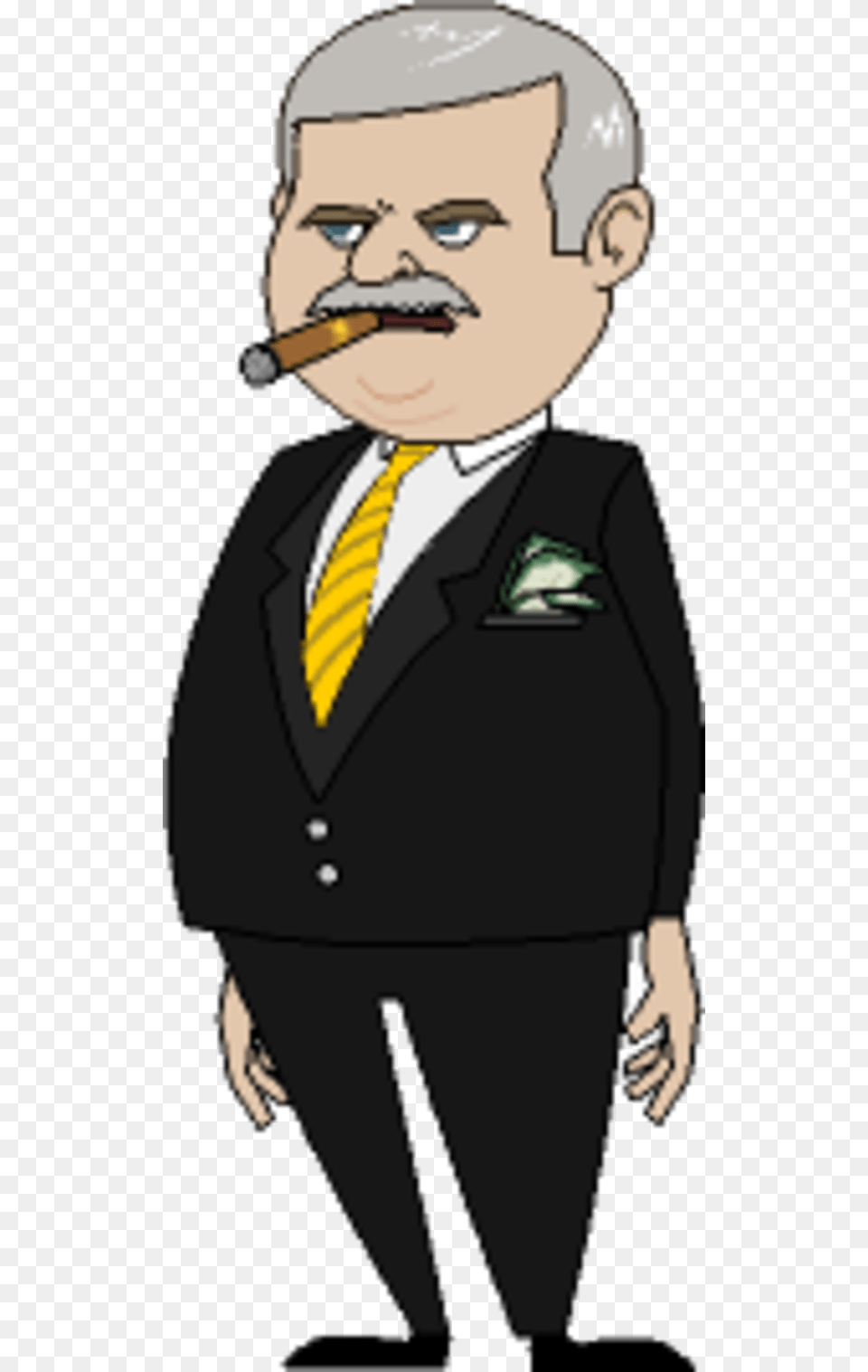 Cartoon Male Gentleman Cartoon, Clothing, Formal Wear, Suit, Adult Free Transparent Png