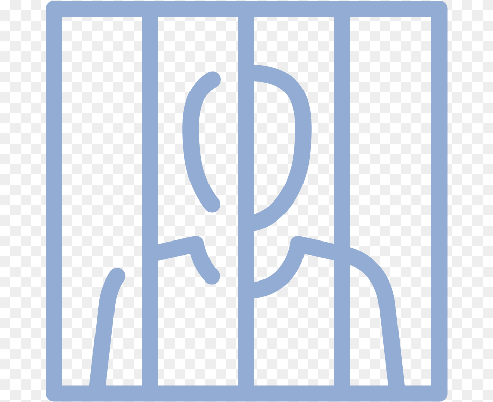 Cartoon Man Behind Security Bars Art, Prison Free Transparent Png