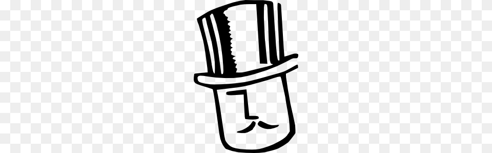 Cartoon Man Wearing Hat Clip Art Vector, Smoke Pipe, Stencil, Clothing, Magician Free Png Download
