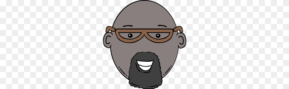 Cartoon Man With Glasses And Goatee Clip Art, Accessories, Head, Person, Photography Free Png