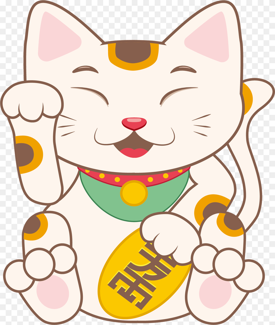 Cartoon Maneki Neko Lucky Manekineko Maneki Neko Cartoon Cat, Baby, Person, Face, Head Png