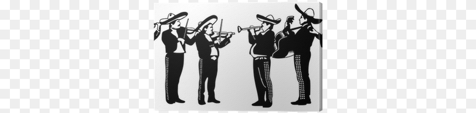 Cartoon Mariachi, Music Band, Person, Group Performance, Leisure Activities Png Image