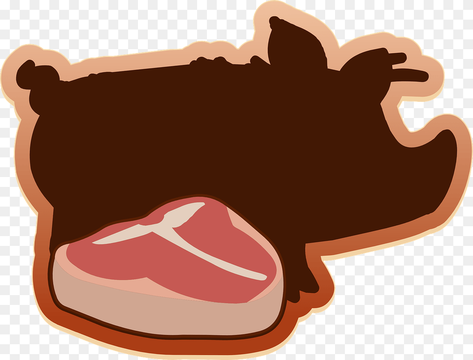 Cartoon Meat, Food, Pork, Ham, Baby Png