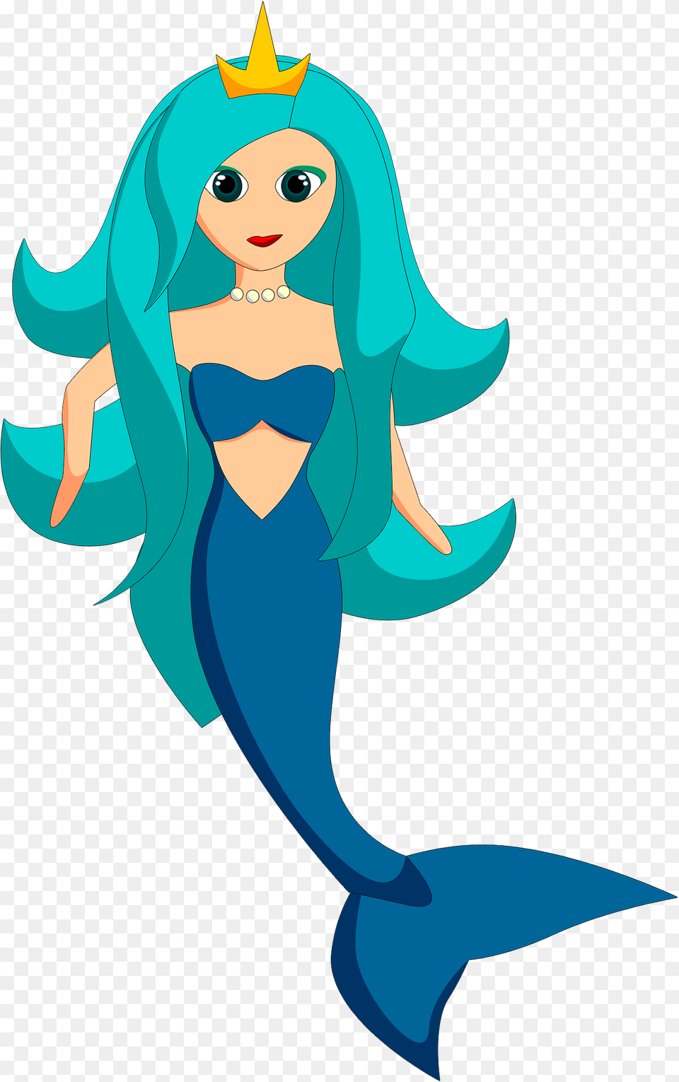 Cartoon Mermaid Clipart, Baby, Person, Face, Head Free Transparent Png