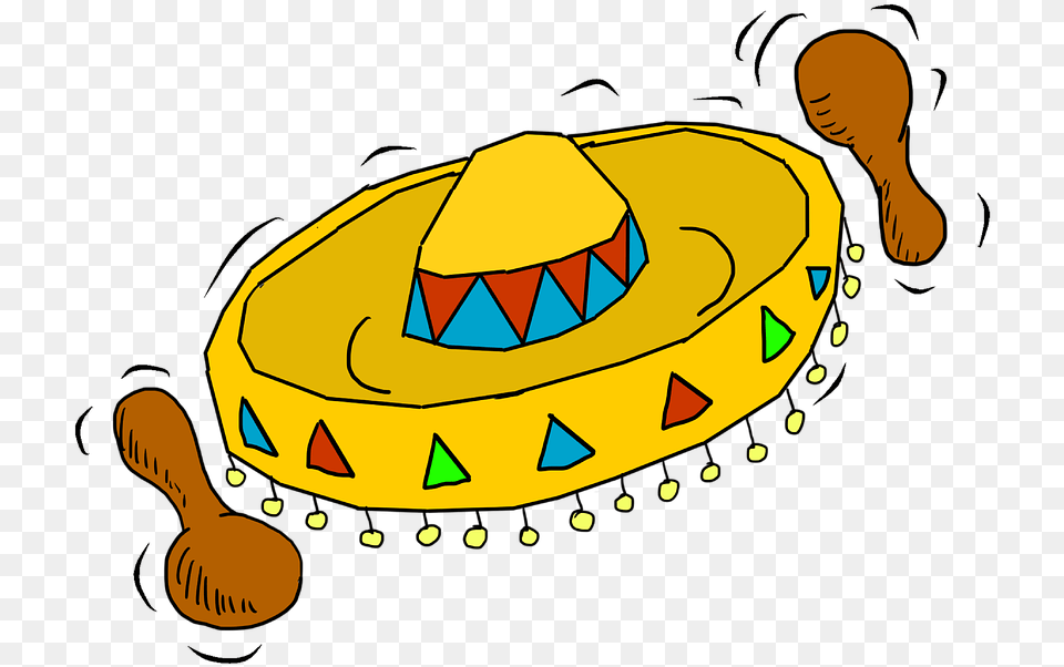 Cartoon Mexican Hat, Clothing, Sombrero, Head, Person Free Png Download