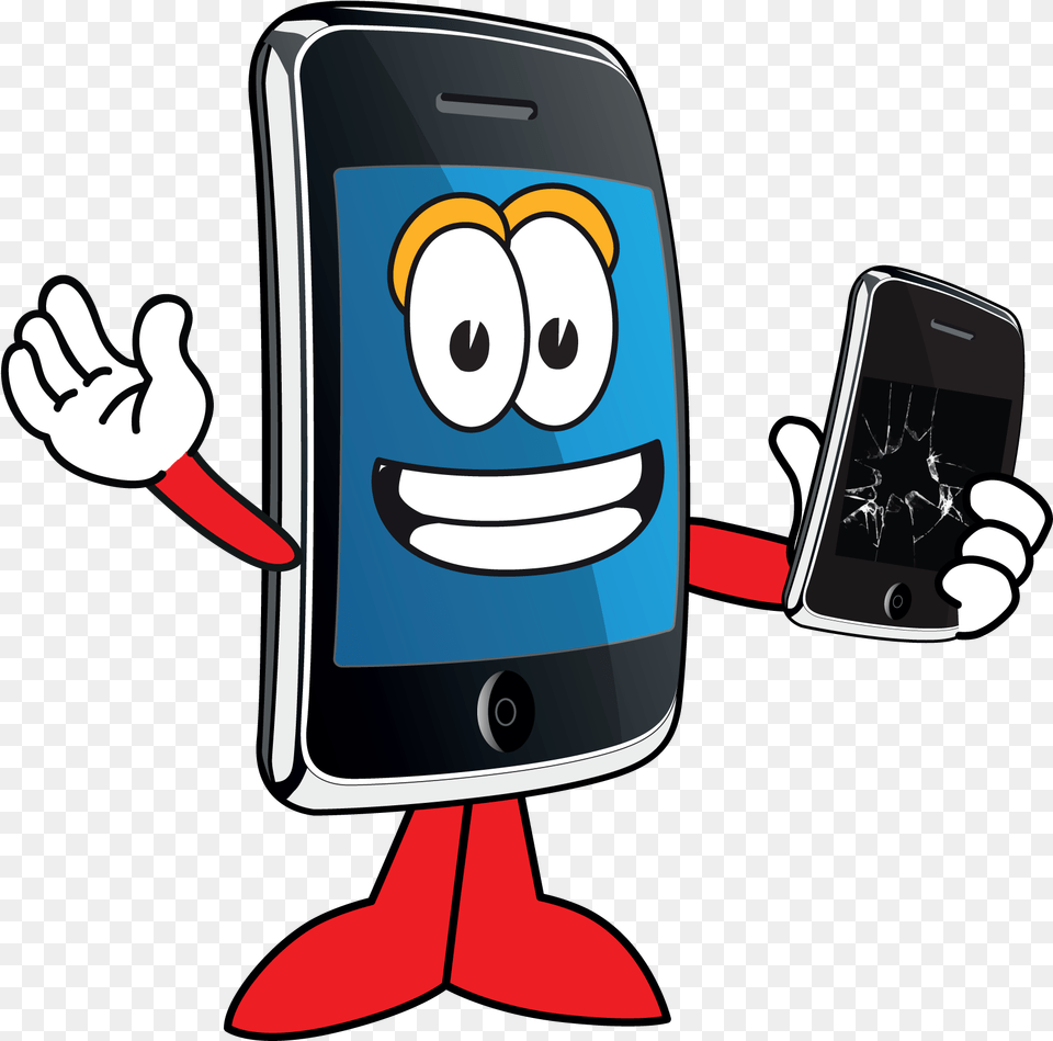 Cartoon Mobile Devices Cell Phone Clip Art, Electronics, Mobile Phone, Animal, Bird Free Png Download