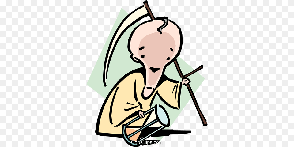 Cartoon Monk Royalty Vector Clip Art Illustration, Baby, Person, Face, Head Png Image