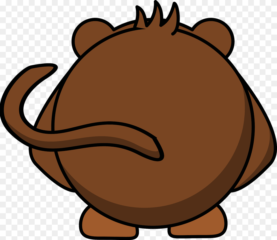 Cartoon Monkey Back Clipart, Pottery, Animal, Food Free Png