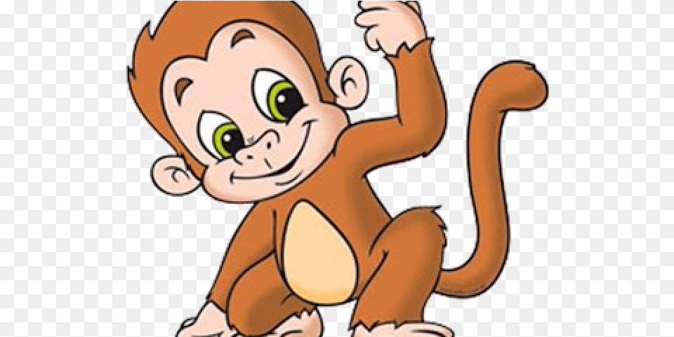 Cartoon Monkey Cliparts Meio Dia Macaca Sofia Panela No Fogo Barriga Vazia, Baby, Person, Face, Head Png Image