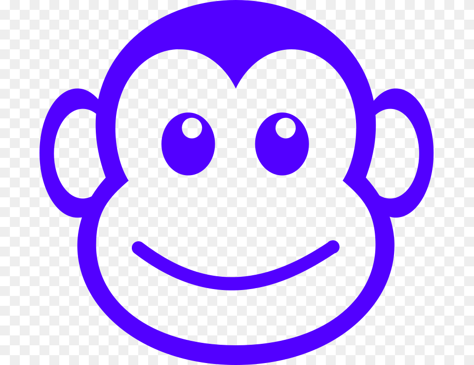 Cartoon Monkey Face Black And White, Head, Person Free Png Download