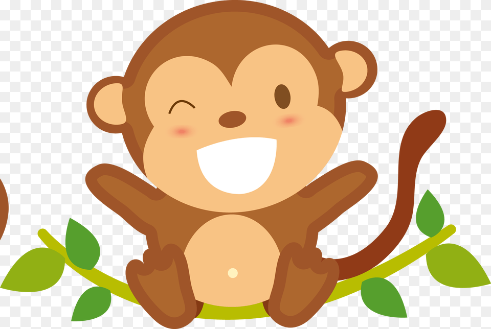 Cartoon Monkey Mono Bebe Dibujo Animado, Face, Head, Person, Animal Png Image
