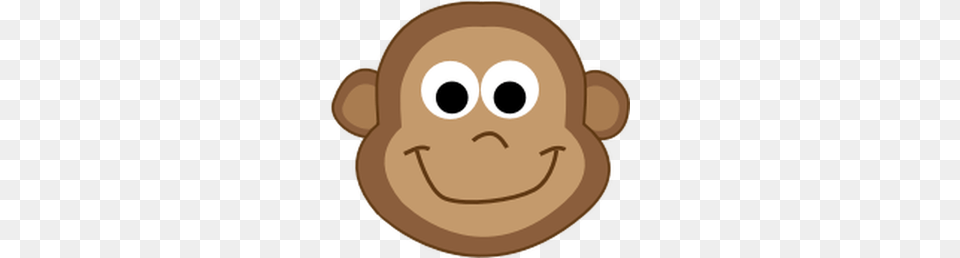 Cartoon Monkey Smiling Clipart, Animal, Mammal, Wildlife, Plate Free Png Download