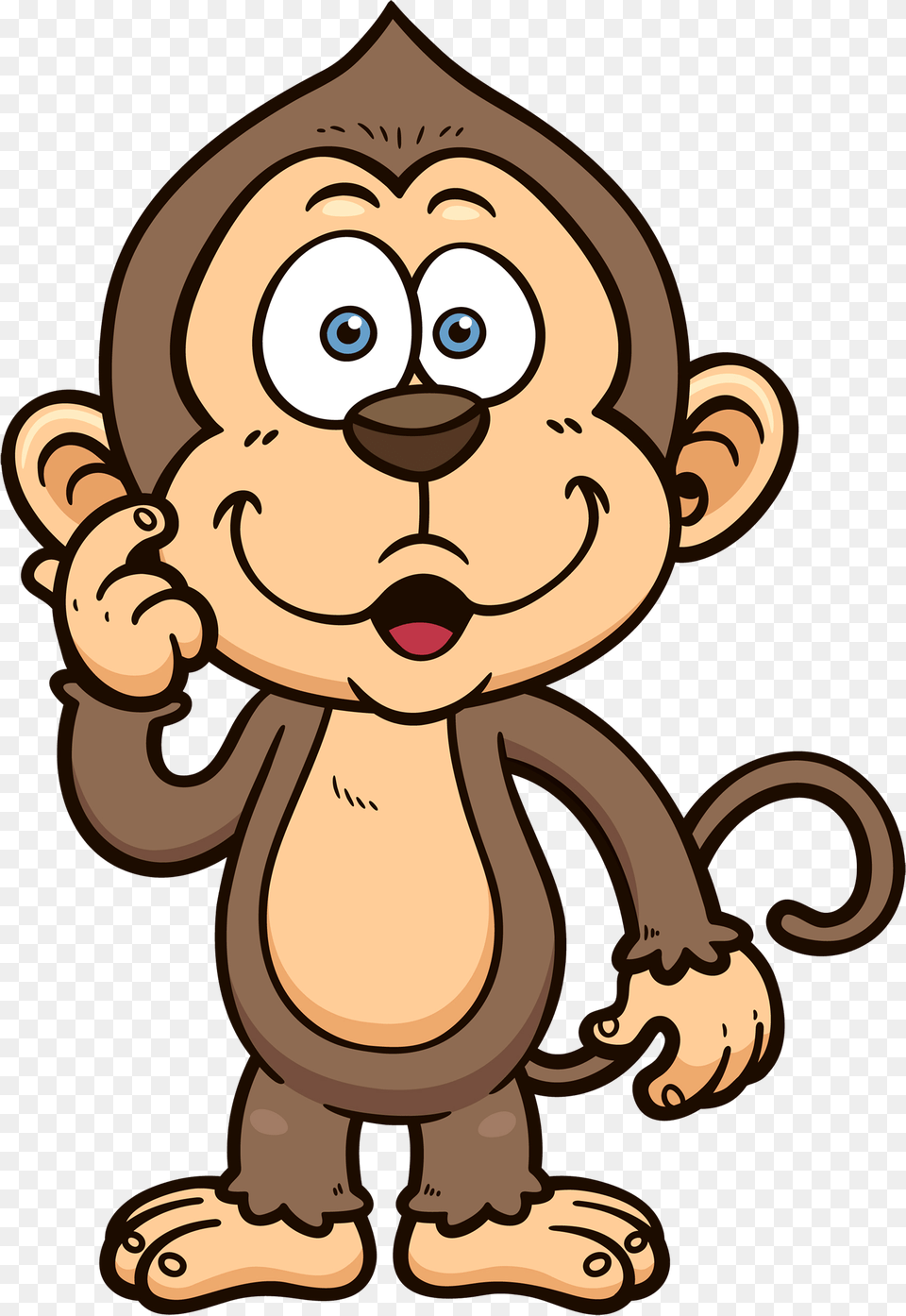 Cartoon Monkey Transparent Background, Baby, Person, Face, Head Free Png