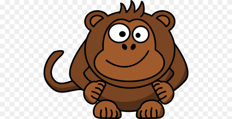 Cartoon Monkey Vector, Animal, Mammal, Wildlife, Bear Png Image