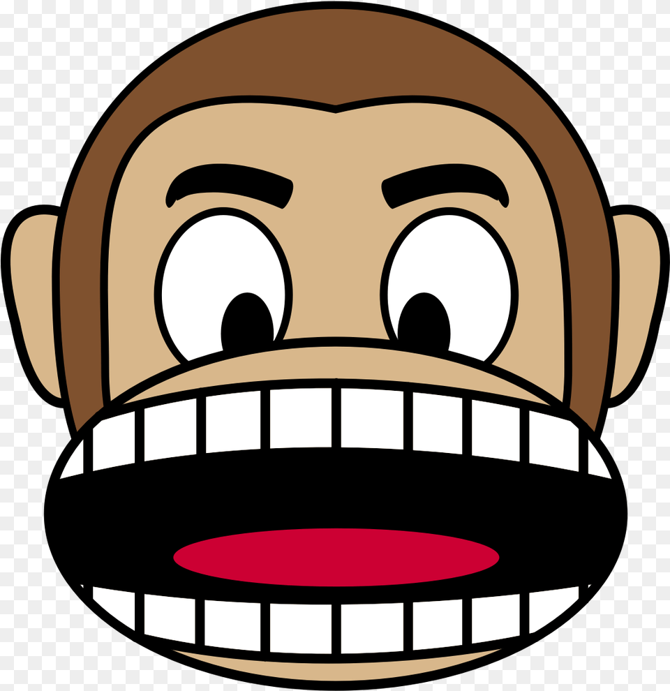 Cartoon Monkey With Mouth Open Cartoon Monkey With Big Mouth Free Png Download