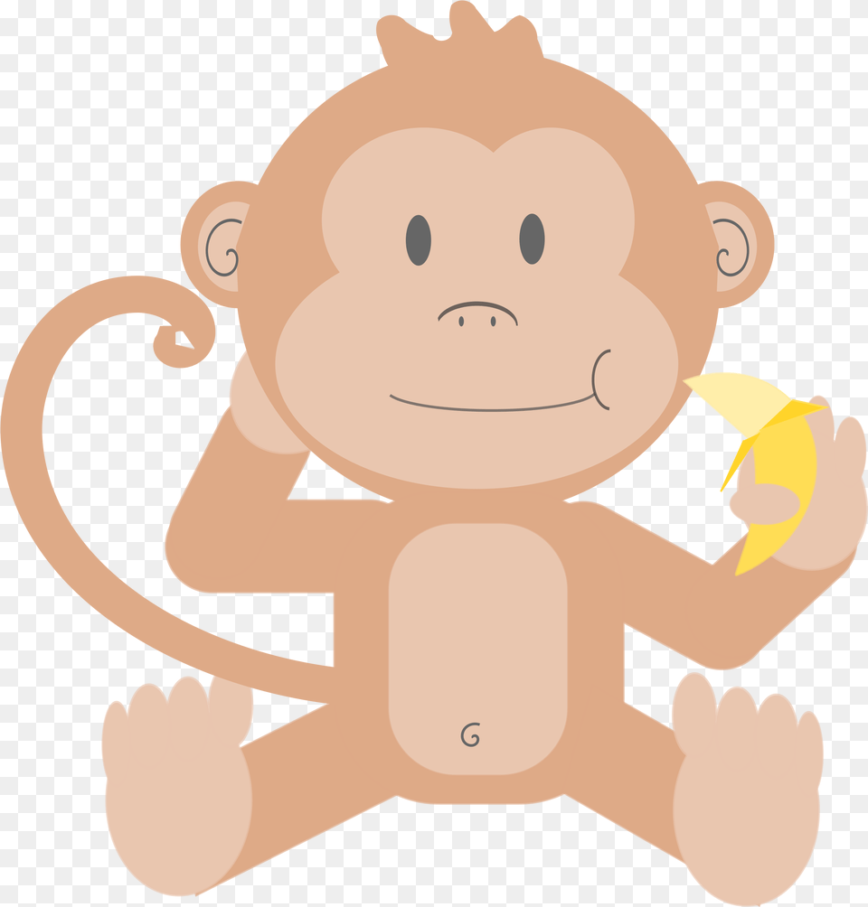Cartoon Monkey Without Background Icons Banana Sentence In Arabic, Face, Head, Person, Animal Png