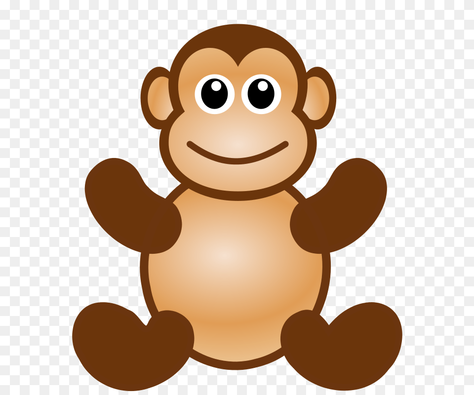 Cartoon Monkeys Clip Art, Plush, Toy, Face, Head Png Image