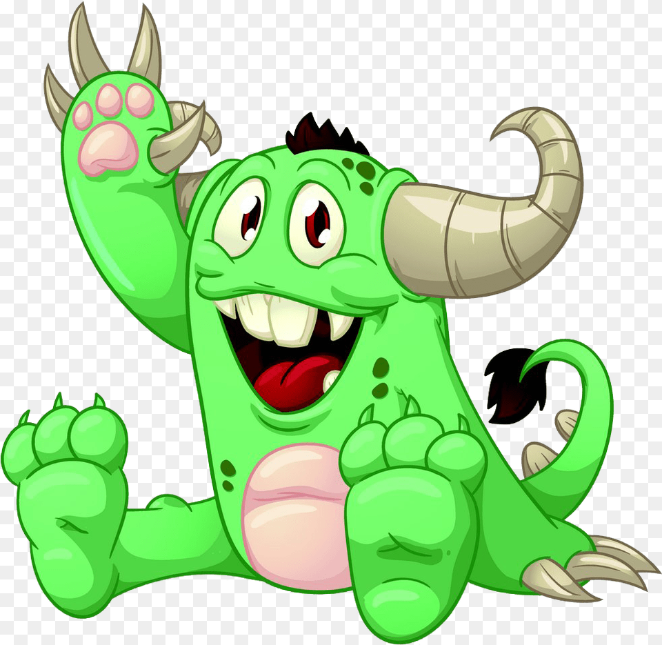Cartoon Monster Animation Clip Art Cute Cartoon Monsters Monster Clipart, Green, Electronics, Hardware Png Image