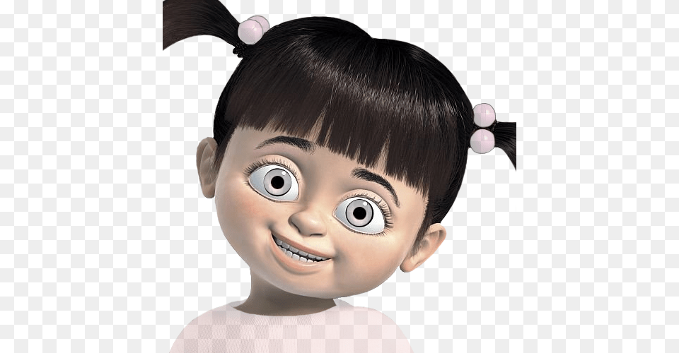 Cartoon Monsters Inc Boo Transparency Semi Girl Cartoon Characters With Black Hair, Baby, Person, Doll, Toy Free Transparent Png