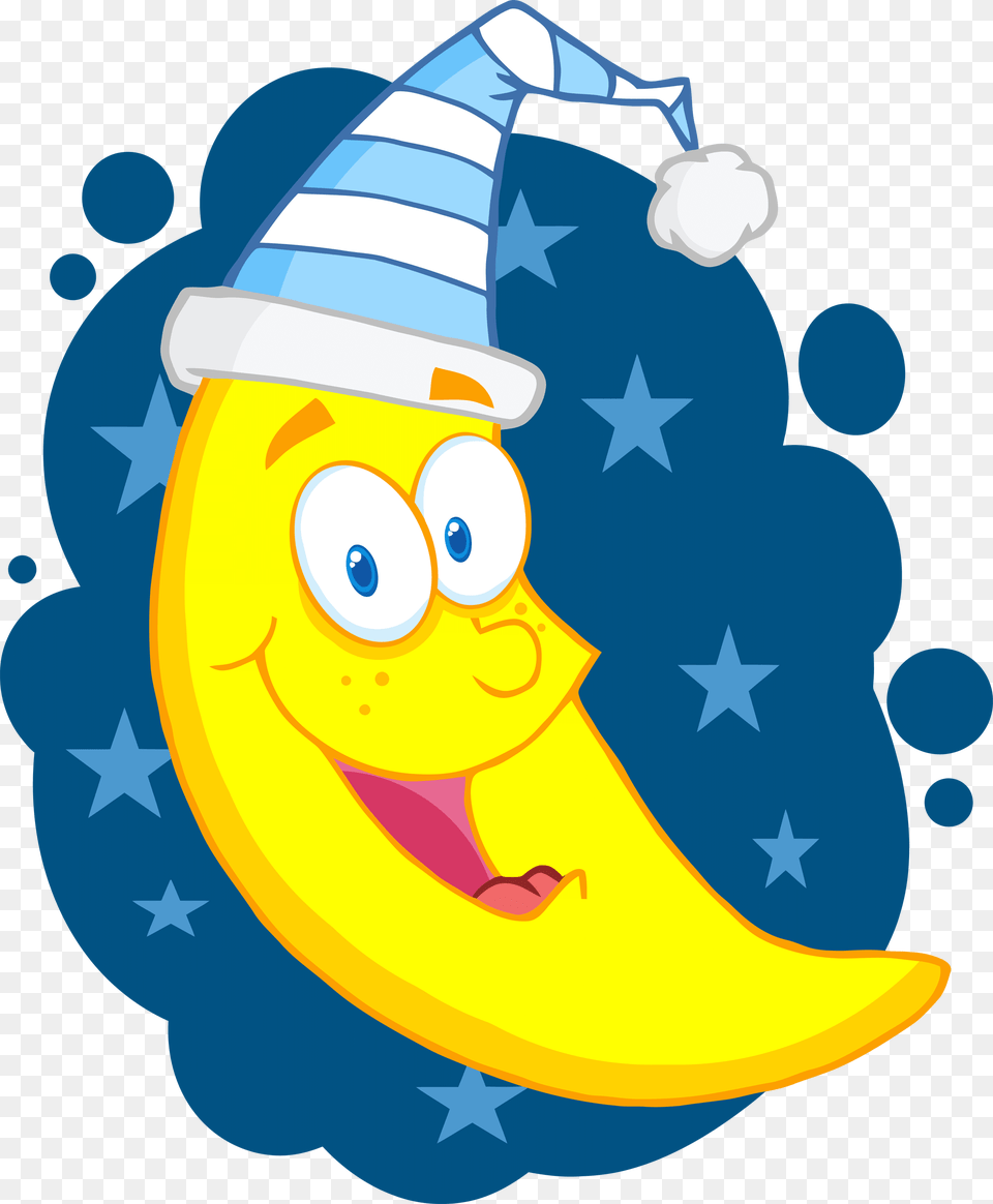 Cartoon Moon Cliparts, Banana, Food, Fruit, Plant Free Transparent Png