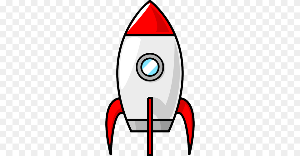 Cartoon Moon Rocket Vector Clip Art, Weapon Free Png Download