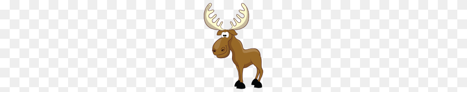 Cartoon Moose, Animal, Deer, Mammal, Wildlife Png Image