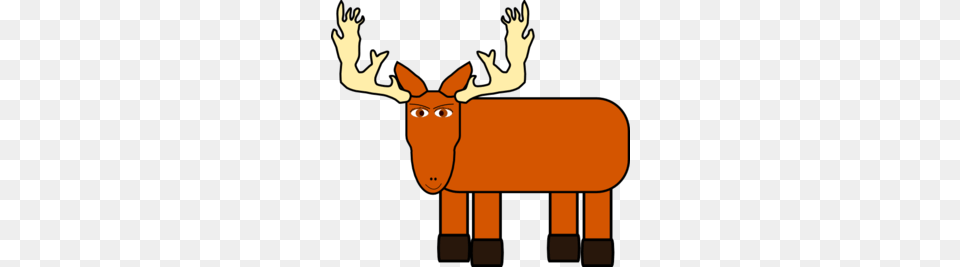 Cartoon Moose Clip Art, Animal, Deer, Mammal, Wildlife Png