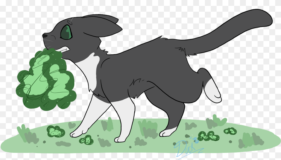 Cartoon Moss Dog Catches Something, Vegetable, Broccoli, Food, Produce Free Transparent Png