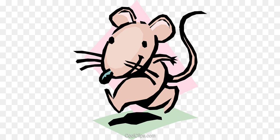Cartoon Mouse Royalty Vector Clip Art Illustration, Animal, Mammal, Baby, Person Free Png Download