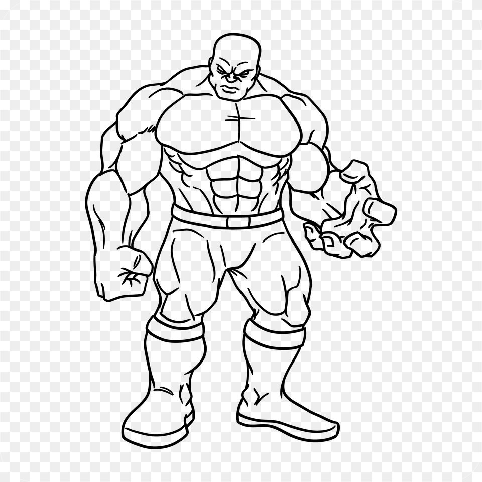 Cartoon Muscle Heroe Decal Illustration, Art, Drawing, Adult, Male Png