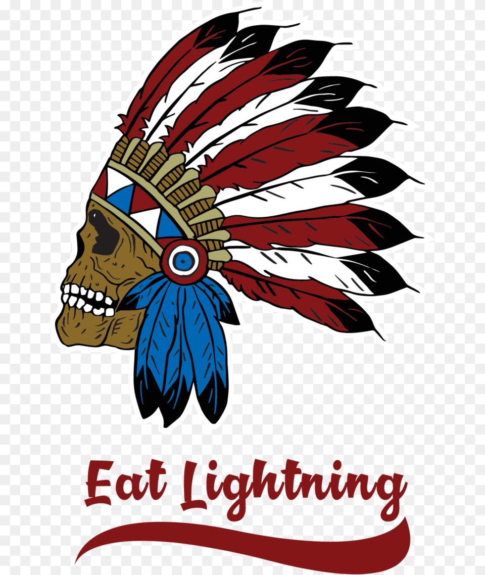 Cartoon Native American Headdress, Emblem, Symbol, Face, Head Png Image