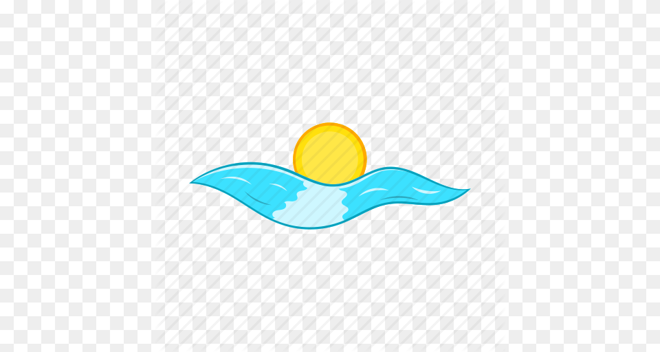 Cartoon Nature Ocean Sea Summer Sun Water Icon, Outdoors, Sky, Astronomy, Moon Free Png