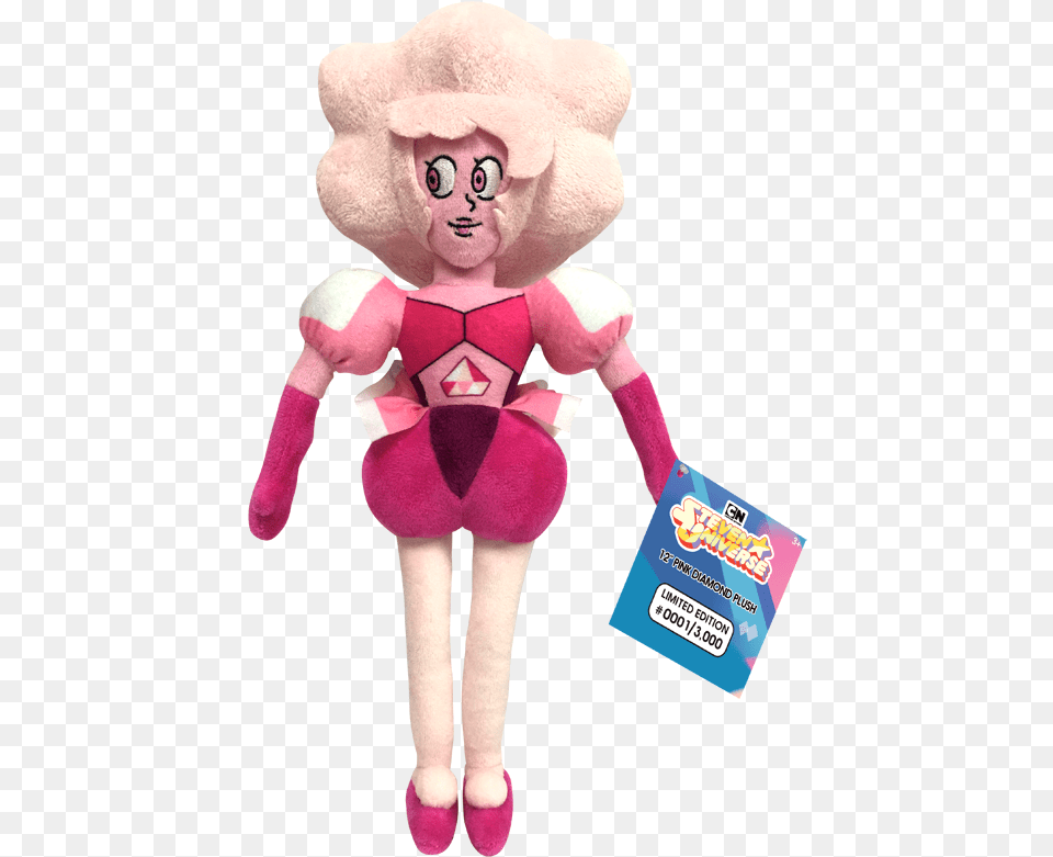 Cartoon Network Creators Steven Universe Pink Diamond Plush, Toy, Doll, Face, Head Png Image