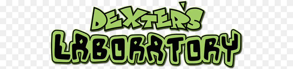 Cartoon Network Dexters Lab Logo, Green, Text Png Image
