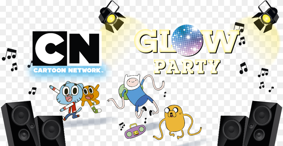 Cartoon Network Glow Party Regular Show, Electronics, Speaker, Art, Graphics Free Png Download