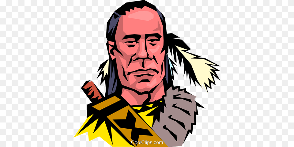 Cartoon North American Indian Royalty Vector Clip Art, Adult, Person, Man, Male Free Transparent Png